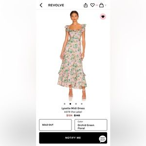 ASTR the Label Lysette midi dress